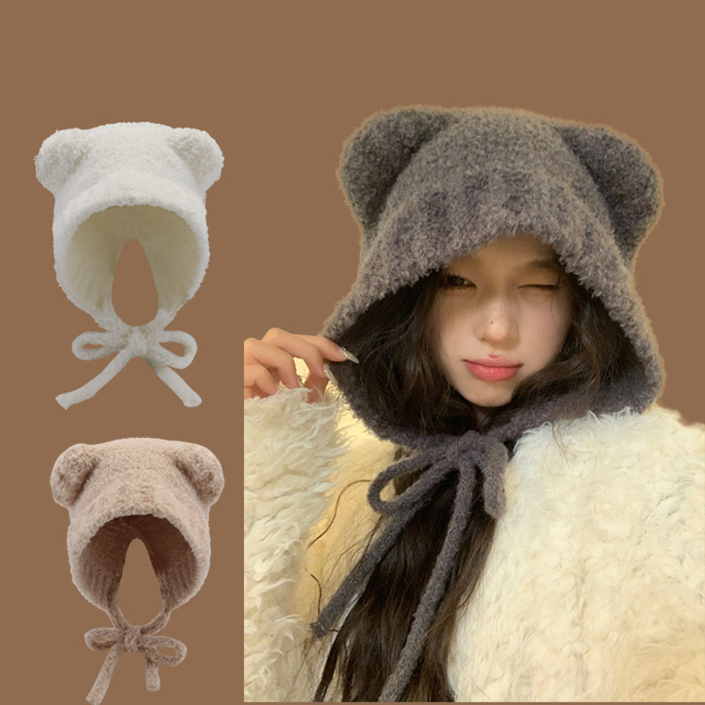 Winter Trapper Hat - Новая зимняя вязаная шапка Lambhair в