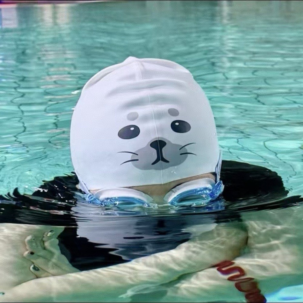 Swim Hat Silicone - Милая водонепроницаемая силиконовая шапочка для плавания,