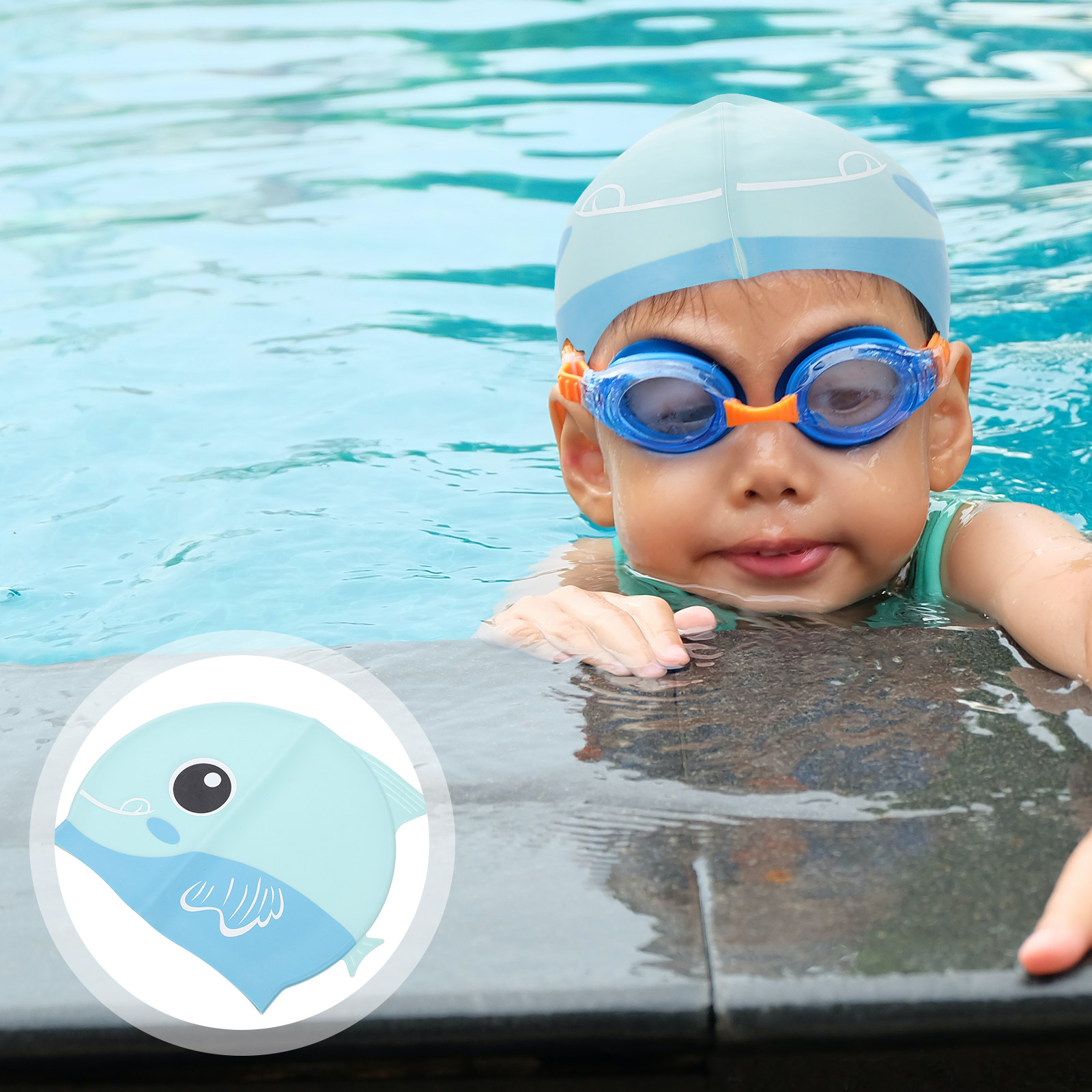 Swim Hat Silicone - Детская силиконовая шапочка для плавания с