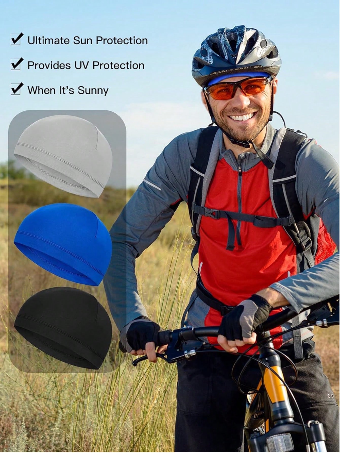 1 шт. шапка-подшлемник, влагоо – обзор и цена Skull Cap Helmet Liner